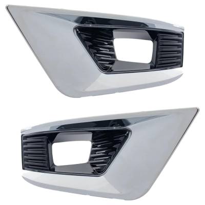 Rareelectrical - New Front Right And Front Right Fog Light Trim Compatible With Nissan Armada Platinum 8 Cyl 5.6L - Image 2