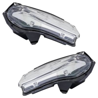 Rareelectrical - New Pair Of Mirror Turn Signal Light Compatible With Chevrolet Gmc Equinox Rs 4 Cyl 1.5L Terrain Slt - Image 4