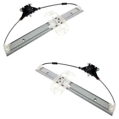Rareelectrical - New Front Left And Front Right Window Regulator Compatible With Jeep Wrangler X-S 6 Cyl 3.8L - Image 3