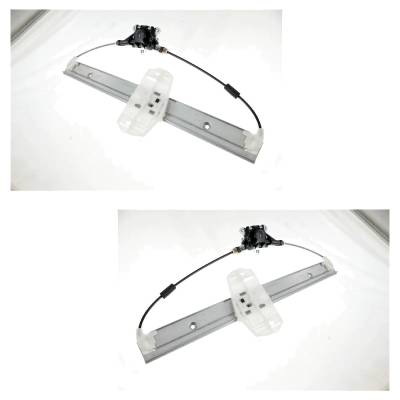 Rareelectrical - New Front Left And Front Right Window Regulator Compatible With Jeep Wrangler Jk Sport S 6 Cyl 3.6L - Image 2