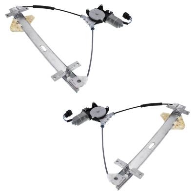 Rareelectrical - Front Left And Front Right Window Regulator Compatible With Acura Tl Base 6 Cyl 3.2L Tl Type-S 6 Cyl - Image 2