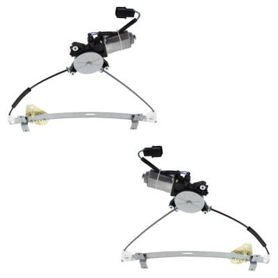 Rareelectrical - Front Left And Front Right Window Regulator Compatible With Acura Tl Base 6 Cyl 3.2L Tl Type-S 6 Cyl - Image 4