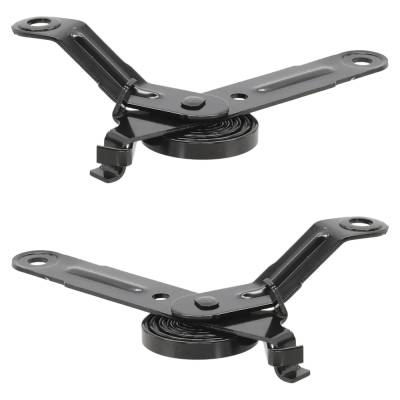 Rareelectrical - New Pair Of Hood Hinge Compatible With Cadillac Chevrolet Gmc Yukon Sle 8 Cyl 5.3L Avalanche Black - Image 2
