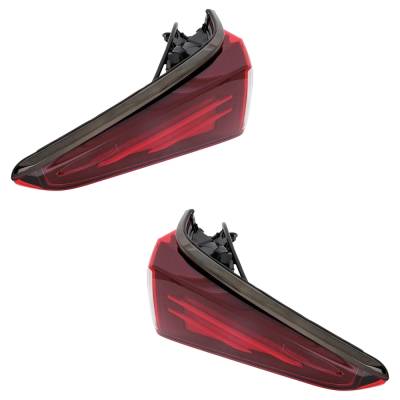 Rareelectrical - New Pair Of Outer Tail Light Compatible With Lexus Es350 Black Line Edition 6 Cyl 3.5L Es350 - Image 2