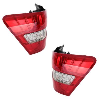 Rareelectrical - New Pair Of Tail Light Compatible With Mercedes Benz Glk350 Base 6 Cyl 3.5L Glk350 4Matic 6 Cyl 3.5L - Image 2