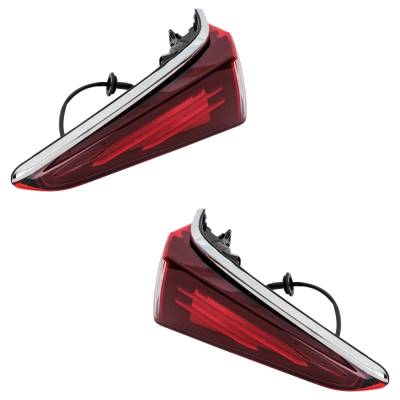 Rareelectrical - New Pair Of Outer Tail Light Compatible With Lexus Es250 Base 4 Cyl 2.5L Es350 Luxury 6 Cyl 3.5L - Image 2