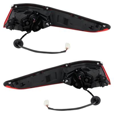 Rareelectrical - New Pair Of Outer Tail Light Compatible With Lexus Es250 Base 4 Cyl 2.5L Es350 Luxury 6 Cyl 3.5L - Image 3
