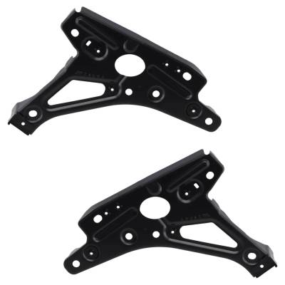 New Pair Of Radiator Support Bracket Compatible With Nissan Sentra S 4 Cyl 2.0L Sentra Sv 4 Cyl 2.0L