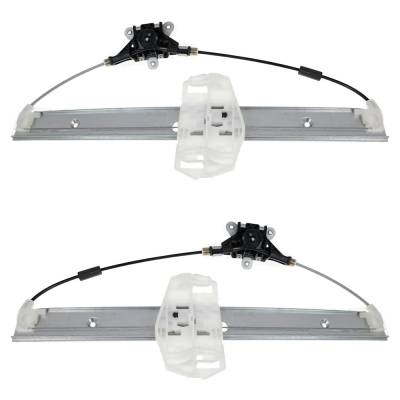 Front Left And Front Right Window Regulator Compatible With Jeep Wrangler Unlimited Sahara 6 Cyl