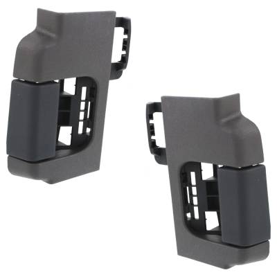 Rareelectrical - Rear Driver And Passenger Side Interior Door Handle Compatible With 2009-2014 Ford F-150 Gray Bezel - Image 3