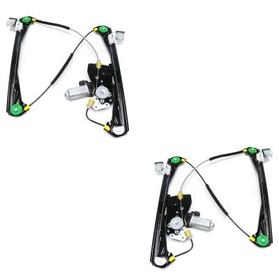 New Front Left And Front Right Window Regulator Compatible With Jaguar S-Type Base 8 Cyl 4.0L S-Type