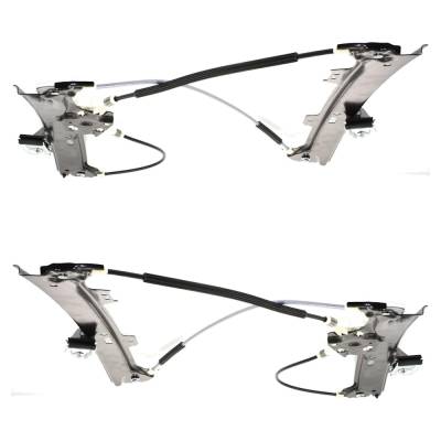 Rareelectrical - New Front Left And Front Right Window Regulator Compatible With Bmw 525I Base 6 Cyl 3.0L 550I Base 8 - Image 5