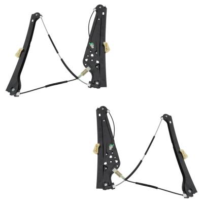 Rareelectrical - New Front Left And Front Right Window Regulator Compatible With Bmw 750I Base 8 Cyl 4.8L 745I Base 8 - Image 4