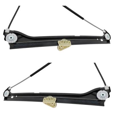 Rareelectrical - New Front Left And Front Right Window Regulator Compatible With Bmw 760Li Base 12 Cyl 6.0L 745Li - Image 5