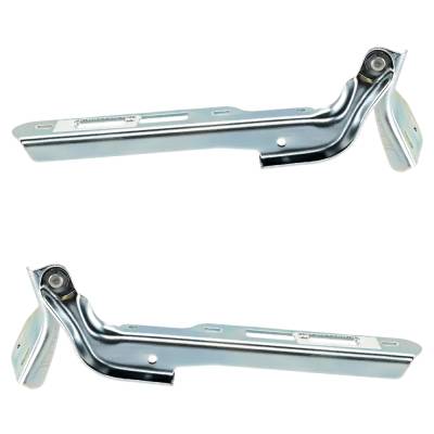 New Pair Of Hood Hinge Compatible With Ford F-150 Special 8 Cyl 5.0L F-250 Xlt Lariat 6 Cyl 4.9L
