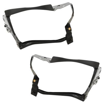 Rareelectrical - New Pair Of Headlight Bracket Compatible With Mercedes Benz Glk350 4Matic 6 Cyl 3.5L Glk250 Bluetec - Image 5