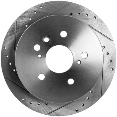 New Solid Brake Disc Compatible With Toyota Sienna Le 6 Cyl 3.3L Sienna Xle 6 Cyl 3.5L Sienna Xle 6