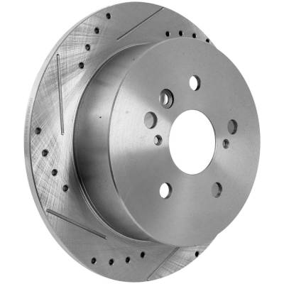 Rareelectrical - New Solid Brake Disc Compatible With Toyota Sienna Le 6 Cyl 3.3L Sienna Xle 6 Cyl 3.5L Sienna Xle 6 - Image 2