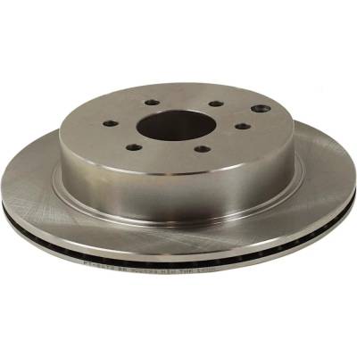 Rareelectrical - New Vented Brake Disc Compatible With Nissan Pathfinder Se 6 Cyl 3.5L Pathfinder S 6 Cyl 4.0L Silver - Image 4