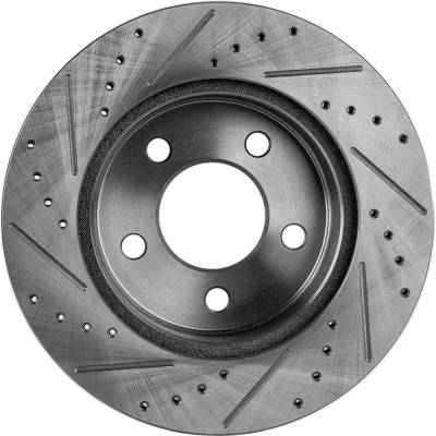 Rareelectrical - New Performance Rotor Brake Disc Compatible With Jeep Wrangler Sahara 6 Cyl 4.0L Cherokee Se 4 Cyl - Image 4