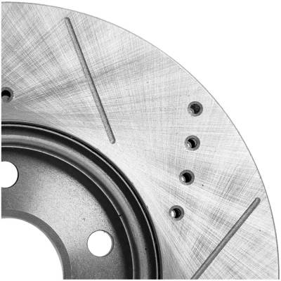 RAREELECTRICAL - New Cross-Drilled And Slotted Brake Disc Compatible With Ford Volvo Focus Se 4 Cyl 2.0L C-Max Hybrid - Image 7