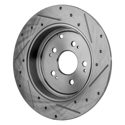 Rareelectrical - New Solid Brake Disc Compatible With Honda Ridgeline Dx 6 Cyl 3.5L Ridgeline Rtl 6 Cyl 3.5L - Image 2