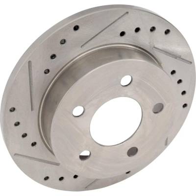 New Solid Brake Disc Compatible With Ford Mustang Base 6 Cyl 3.9L Mustang Gts 8 Cyl 5.0L Base 6 3.8L