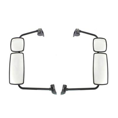 Rareelectrical - New Door Mirror Pair Fits Freightliner Heavy Duty Truck M2 106 2004-16 With Arm - Image 2