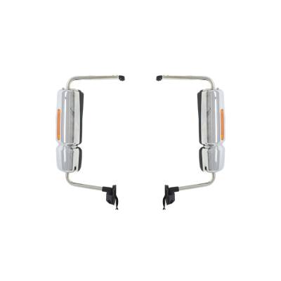 New Door Mirror Pair Compatible With International Harvester Workstar 7700 Chrome 3678816C92