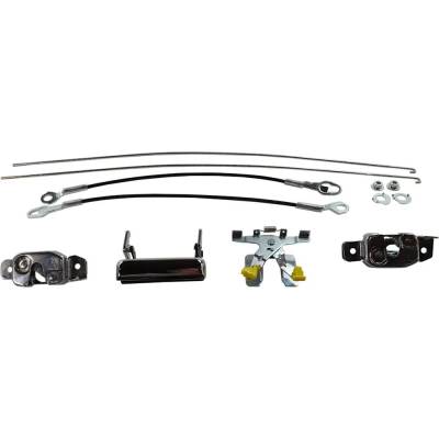 RAREELECTRICAL - New Chrome Handle Tailgate Lock Compatible With Ford F-350 Special 6 Cyl 4.9L F-350 Custom 6 Cyl - Image 4