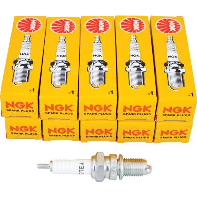 Nickel Spark Plug Pack Of 10 Compatible With 1974-2006 Honda Kawasaki Suzuki Yamaha D7ea 7912