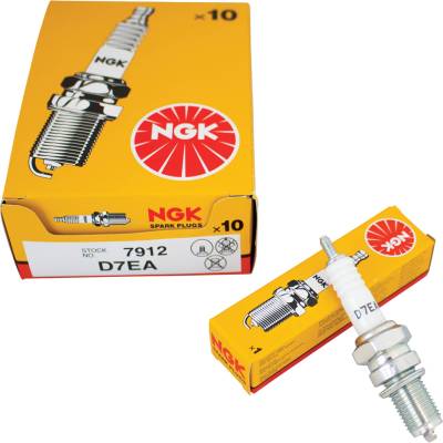 Rareelectrical - Nickel Spark Plug Pack Of 10 Compatible With 1974-2006 Honda Kawasaki Suzuki Yamaha D7ea 7912 - Image 2