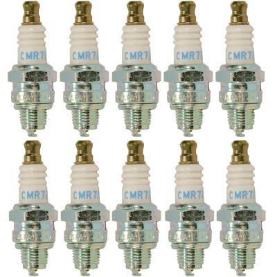 Resistor Spark Plug Set Of 10 Compatible With Stihl Hilti Redmax Cmr7a 10Mm Compact Bantam Copper