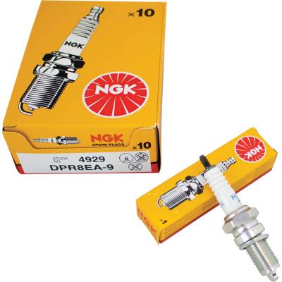 Rareelectrical - Motorcycle Atv Spark Plug Pack Of 10 Compatible With 1980-2017 Honda Kawasaki Yamaha Suzuki Dpr8ea-9 - Image 2
