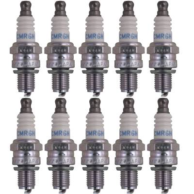 Resistor Spark Plug Pack Of 10 Compatible With Ngk Cmr6h Stihl Bg56ce Bg66z Br200 Br550 Sh56ce