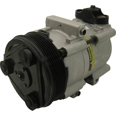 New 6-Groove Pulley A/C Compressor Compatible With Ford Lincoln F-150 Xl 8 Cyl 5.4L F-450 Super Duty