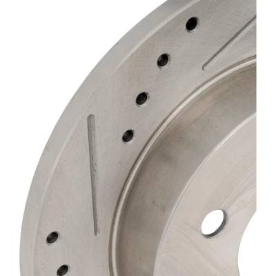 Rareelectrical - New Solid Brake Disc Compatible With Ford Mustang Base 6 Cyl 3.8L Mustang Gts 8 Cyl 5.0L Mustang Gt - Image 4