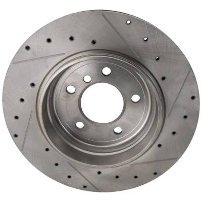 RAREELECTRICAL - New Cross-Drilled Brake Disc Compatible With Bmw 330Ci M 6 Cyl 3.0L 330I M 6 Cyl 3.0L 330I Base 6 - Image 4