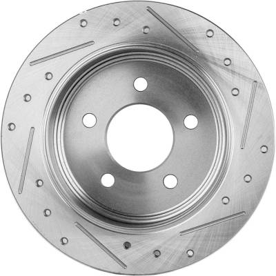 RAREELECTRICAL - New Cross-Drilled Brake Disc Compatible With Ford Mercury Ranger Splash 6 Cyl 4.0L Ranger Xlt 6 Cyl - Image 4