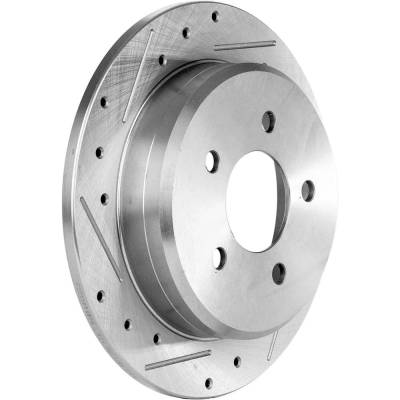 New Cross-Drilled Brake Disc Compatible With Ford Mercury Explorer Eddie Bauer 8 Cyl 5.0L Ranger Xlt