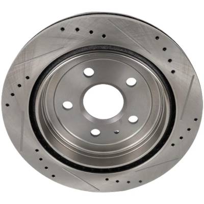 Rareelectrical - New Vented Brake Disc Compatible With Cadillac Chevrolet Cts Premium Luxury 6 Cyl 3.6L Camaro Ls 6 - Image 2