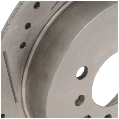 RAREELECTRICAL - New Cross-Drilled Brake Disc Compatible With Buick Chevrolet Monte Carlo Ls 6 Cyl 3.5L Monte Carlo - Image 4