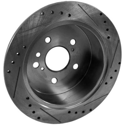 Rareelectrical - New Solid Brake Disc Compatible With Lexus Toyota Highlander Sport 6 Cyl 3.3L Rx400h Base 6 Cyl 3.3L - Image 3