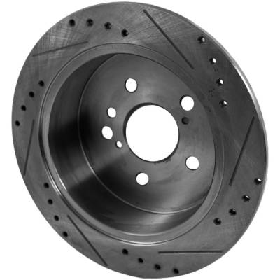 Rareelectrical - New Solid Brake Disc Compatible With Lexus Toyota Highlander Hybrid Limited 6 Cyl 3.3L Highlander - Image 4