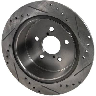 RAREELECTRICAL - New Cross-Drilled Brake Disc Compatible With Subaru Outback Xt Limited 4 Cyl 2.5L Outback R L.L. - Image 4
