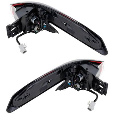 Rareelectrical - New Pair Of Tail Lights Compatible With Toyota Sienna Xle Woodland Edition Mini Passenger Van 2.5L - Image 2
