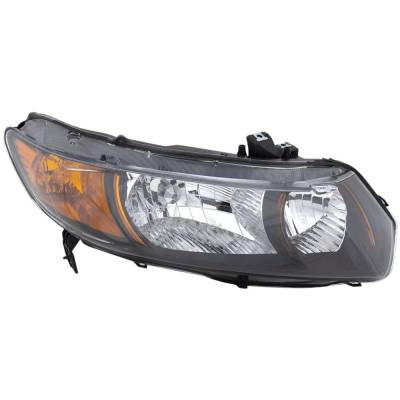 Headlight Compatible With 2006-2009 Honda Civic 1.8L 2.0L I4 R18a1 K20z3 Right Passenger Side