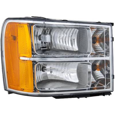 Headlight Compatible With 2007-2014 Gmc Sierra 1500 Sierra 2500 Hd Sierra 3500 Hd 4.3L 5.3L V6 Lv3