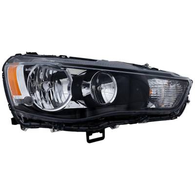 Headlight Compatible With 2010-2013 Mitsubishi Outlander 2.4L 3.0L I4 Right Passenger Side Halogen