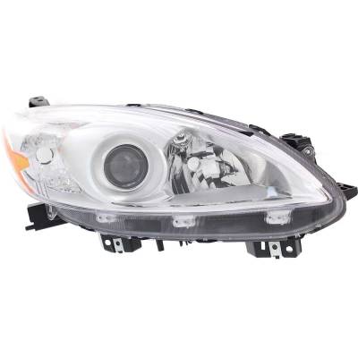 Rareelectrical - Headlight Compatible With 2012-2017 Mazda 5 2.3L 2.5L I4 L3 L5 Right Passenger Side Halogen - Image 2
